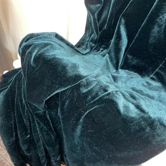 Lulu’s Promise of Forever Emerald Velvet Column Maxi Dress Green Velvet - Picture 7 of 7